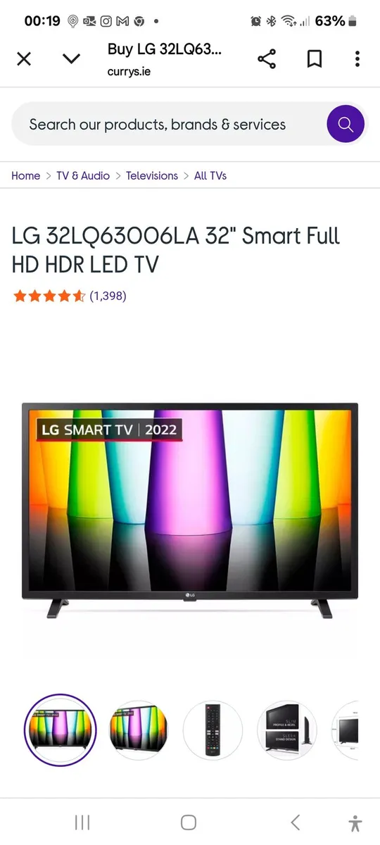 LG Smart HDR Tv.