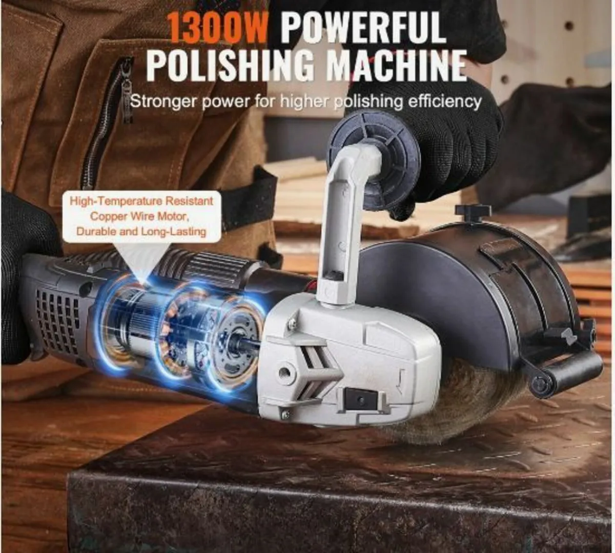 Burnishing Polishing Machine 1300W 6-Speed - Image 2
