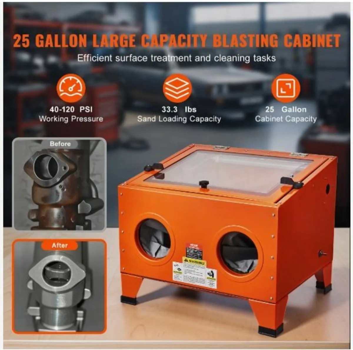 25 Gallon Sandblasting Cabinet - Image 3