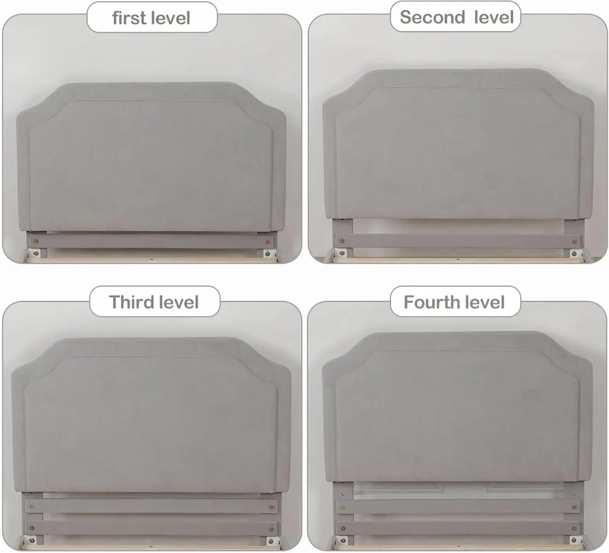 Velvet Wooden Single Bed Frame Headboard 98x202cm - Image 4