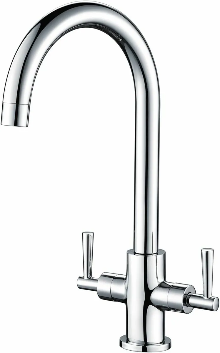 Kitchen Sink Mixer Taps Monobloc Dual 360° Swivel - Image 1