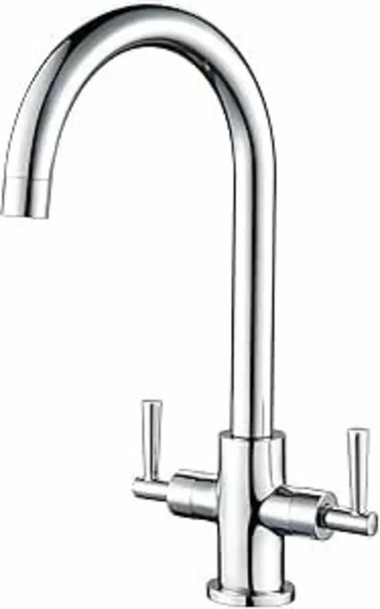 Kitchen Sink Mixer Taps Monobloc Dual 360° Swivel - Image 2