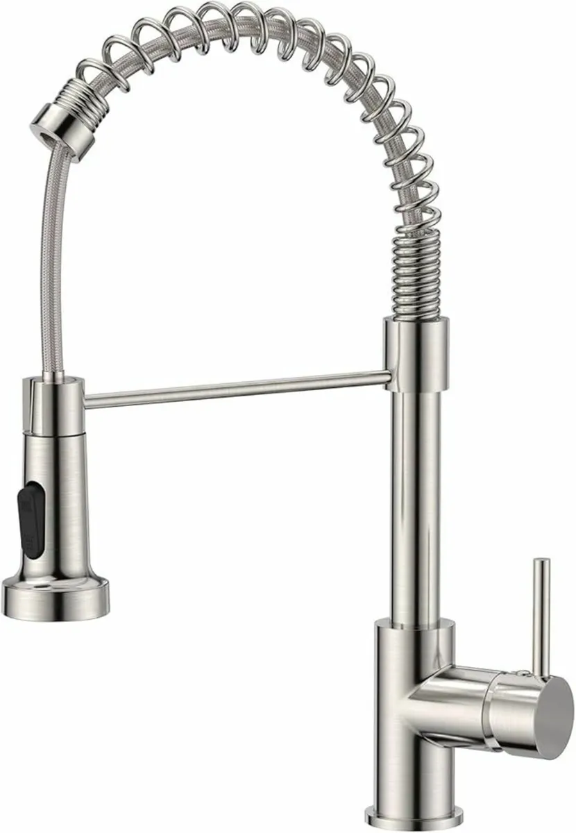 Spring Kitchen Sink Mixer Taps 2 Spray Mode - Image 3