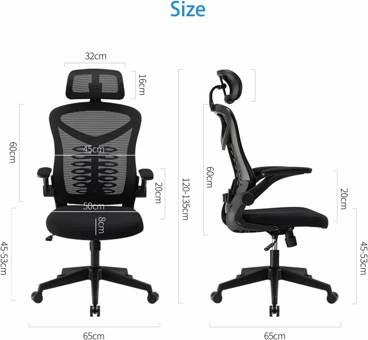 Ergonomic Office Chair Computer Chair Adjustable - Image 3