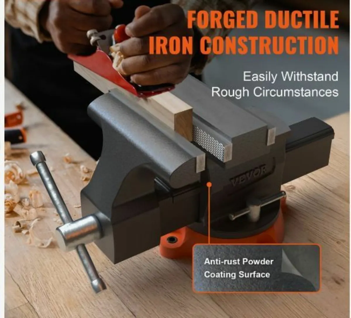Bench Vise, 6.5" Jaw Width 6.5 - Image 3