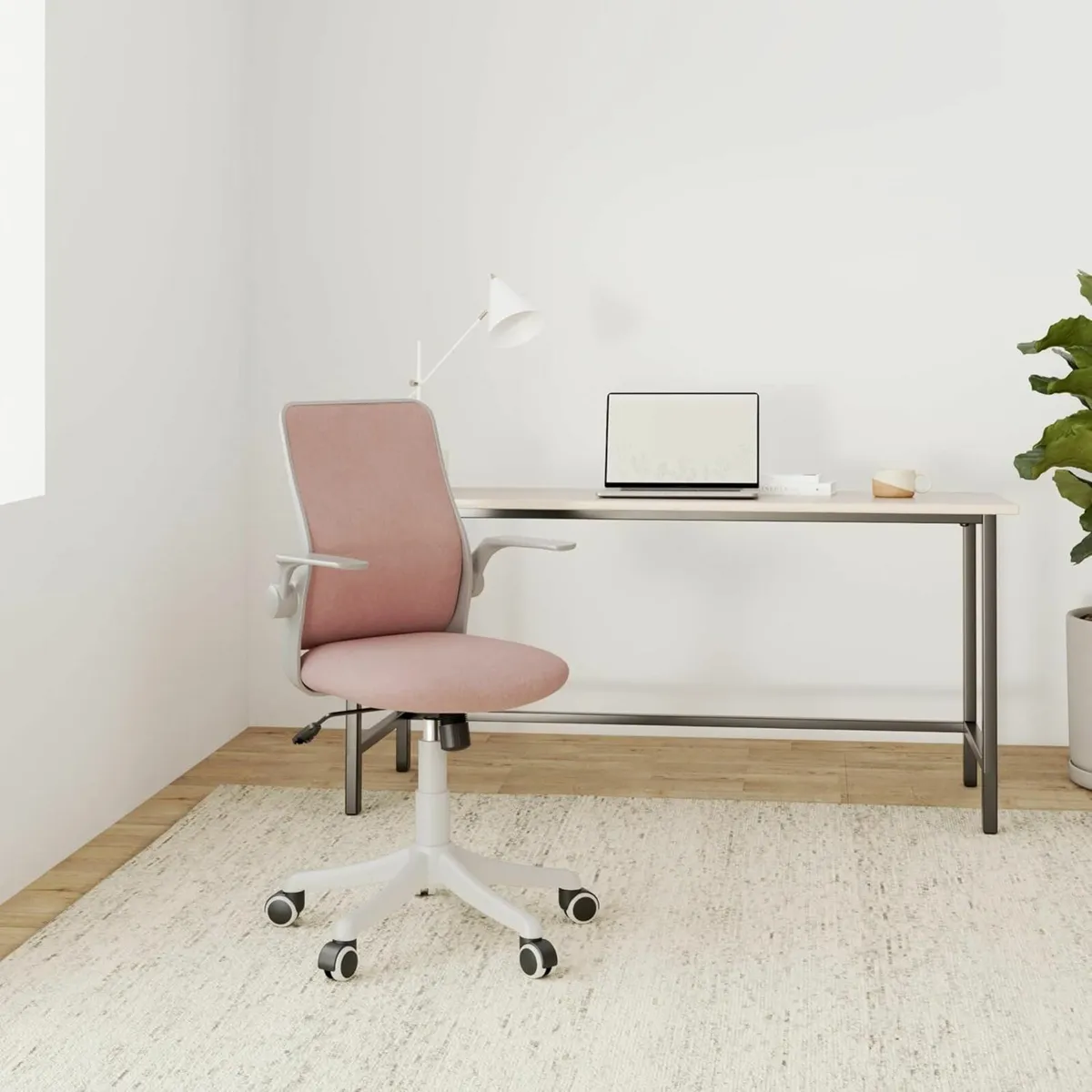 Office Chair Flip-up Armrest Ergonomic Desk Chair - Image 4