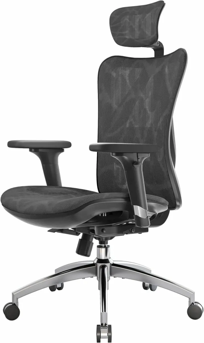 Ergonomic Office Chair Mesh Desk gaming Chair grey - Image 1