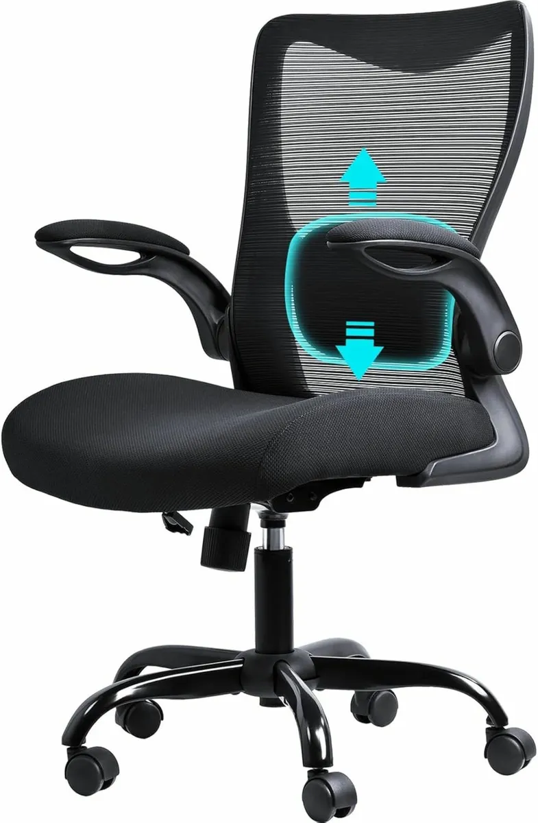 Office Chair Flip-up Armrests, Ergonomic Chair - Image 2