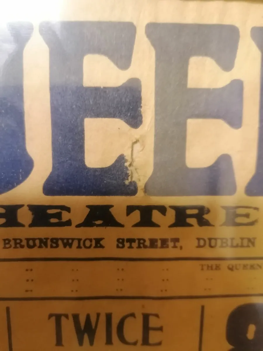 Original 1919 Wolfe Tone Play Theatre Show Card - Image 3