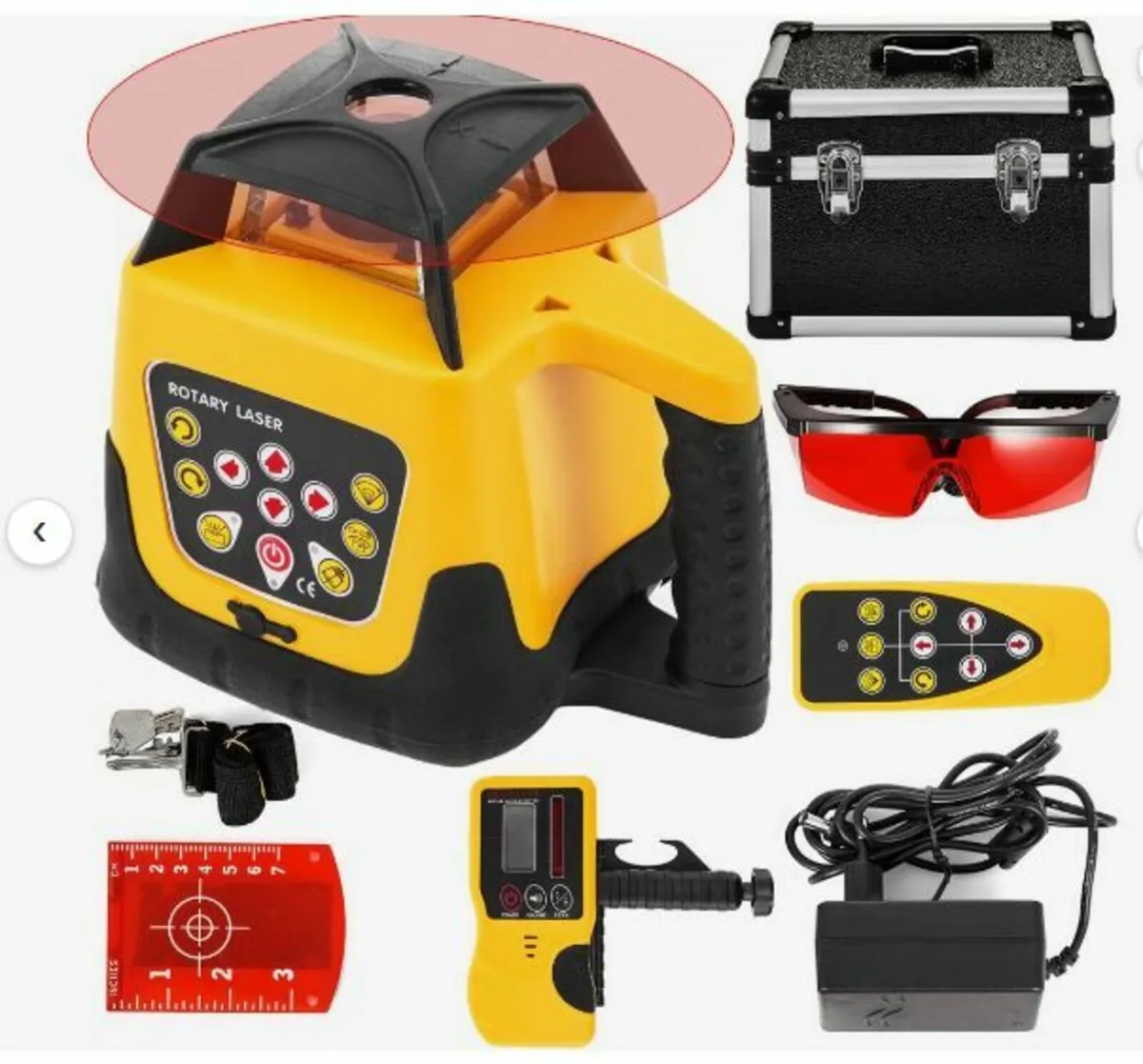 Rotary Laser Level Kit Red Beam Digital - Image 4