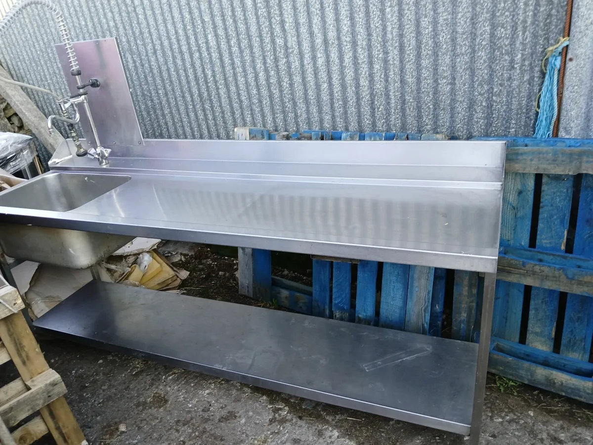 Stainless steel cabbinet /sink unit delivered - Image 3