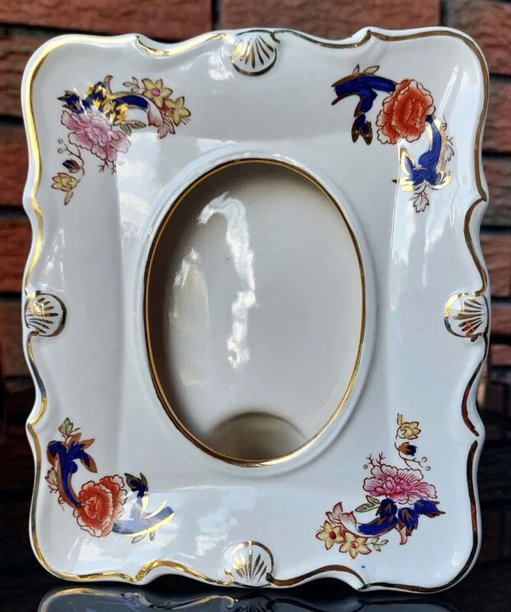 Mason's "Blue Mandalay" Ceramic Photo Frame - Image 1