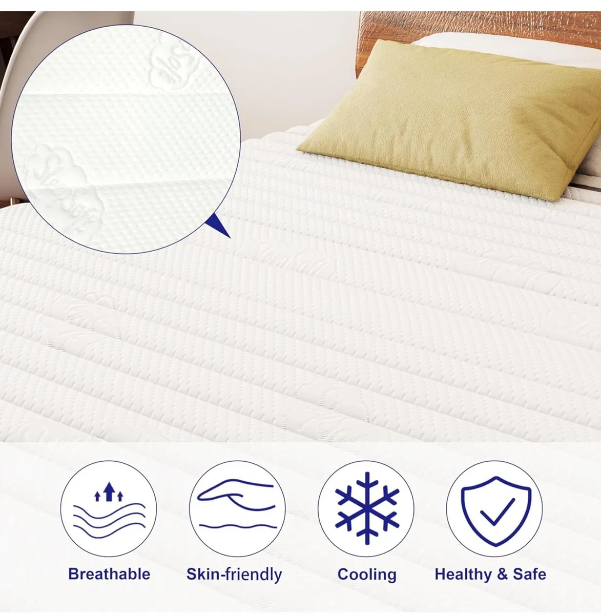10 Inch Double Mattress, 7-Zone 3ft Hybrid Double - Image 2