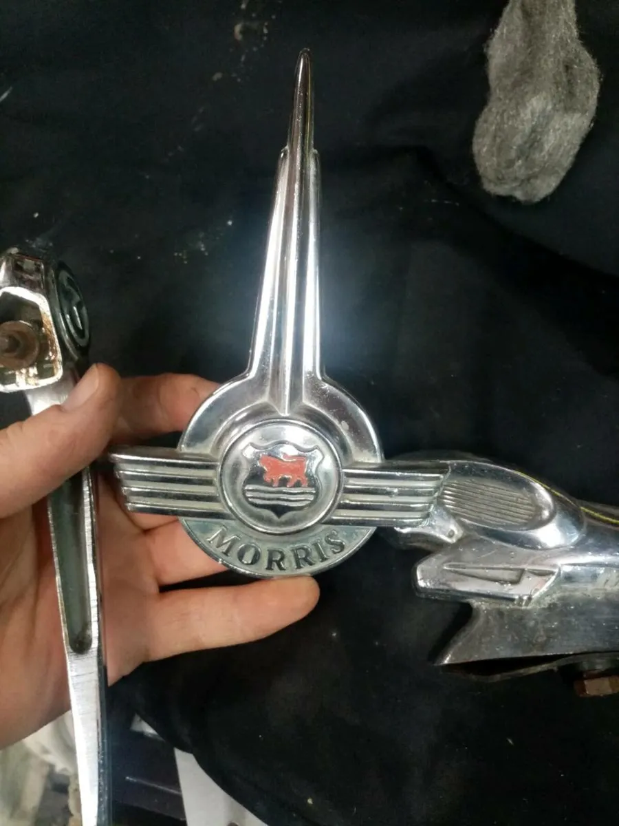 Four old car badges - Image 2