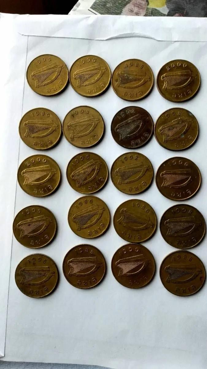 20.  20p Irish Coins - Image 2