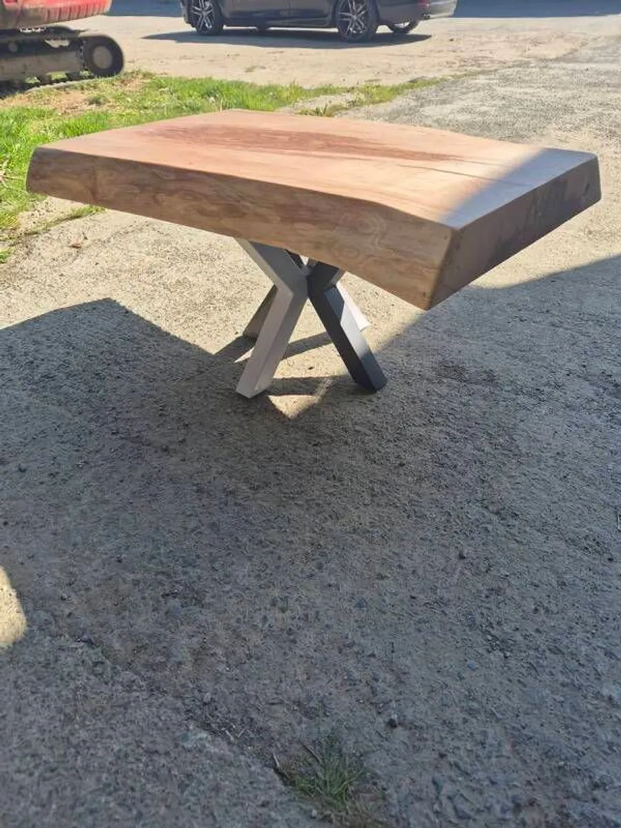 coffee table solid ash live edge can make tables to your like - Image 2