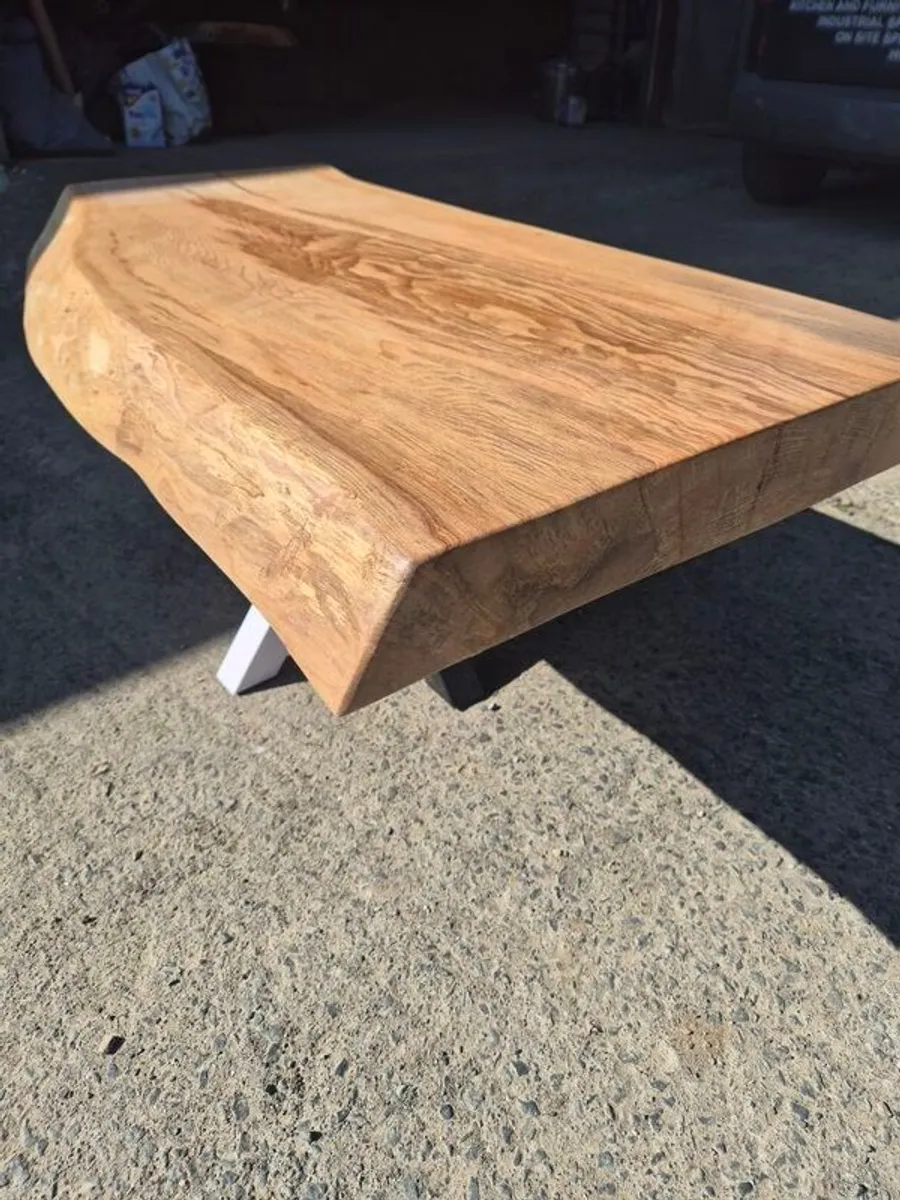coffee table solid ash live edge can make tables to your like - Image 3