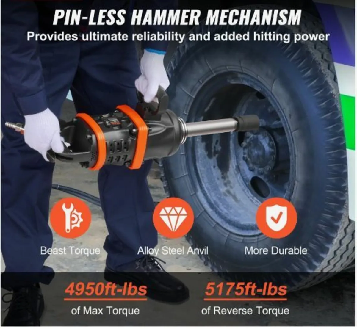 2.5 cm Air Impact Wrench - Image 3