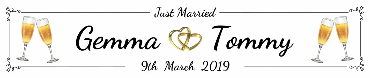 Personalised Wedding Number Plates - Image 3