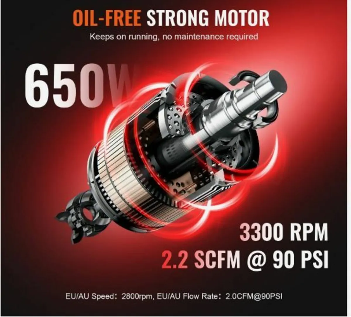 Air Compressor Compact Portable Oil - Image 2