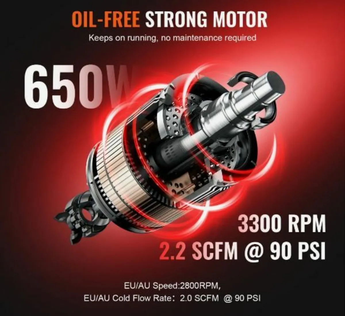 Air Compressor Compact Portable Oil - Image 2