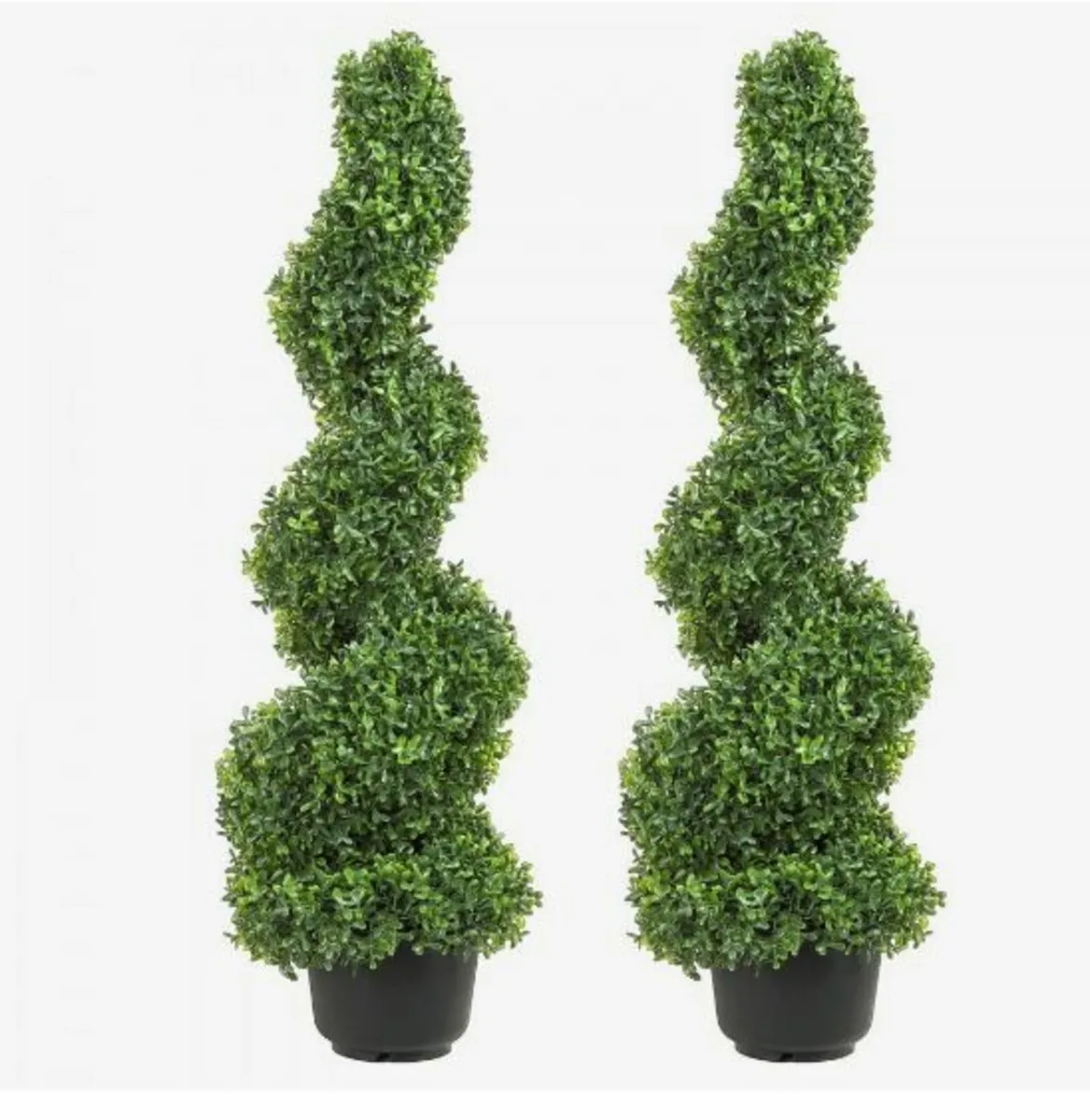 Artificial Topiaries Boxwood Trees, 4ft Tall - Image 1
