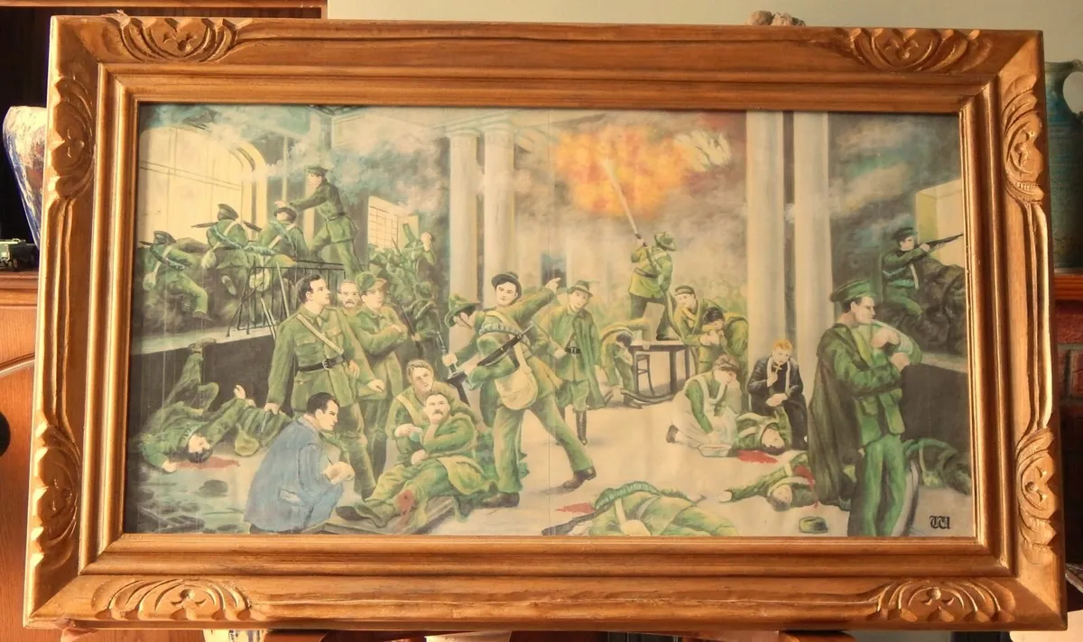 Large Print of Easter Rising in GPO - Image 1