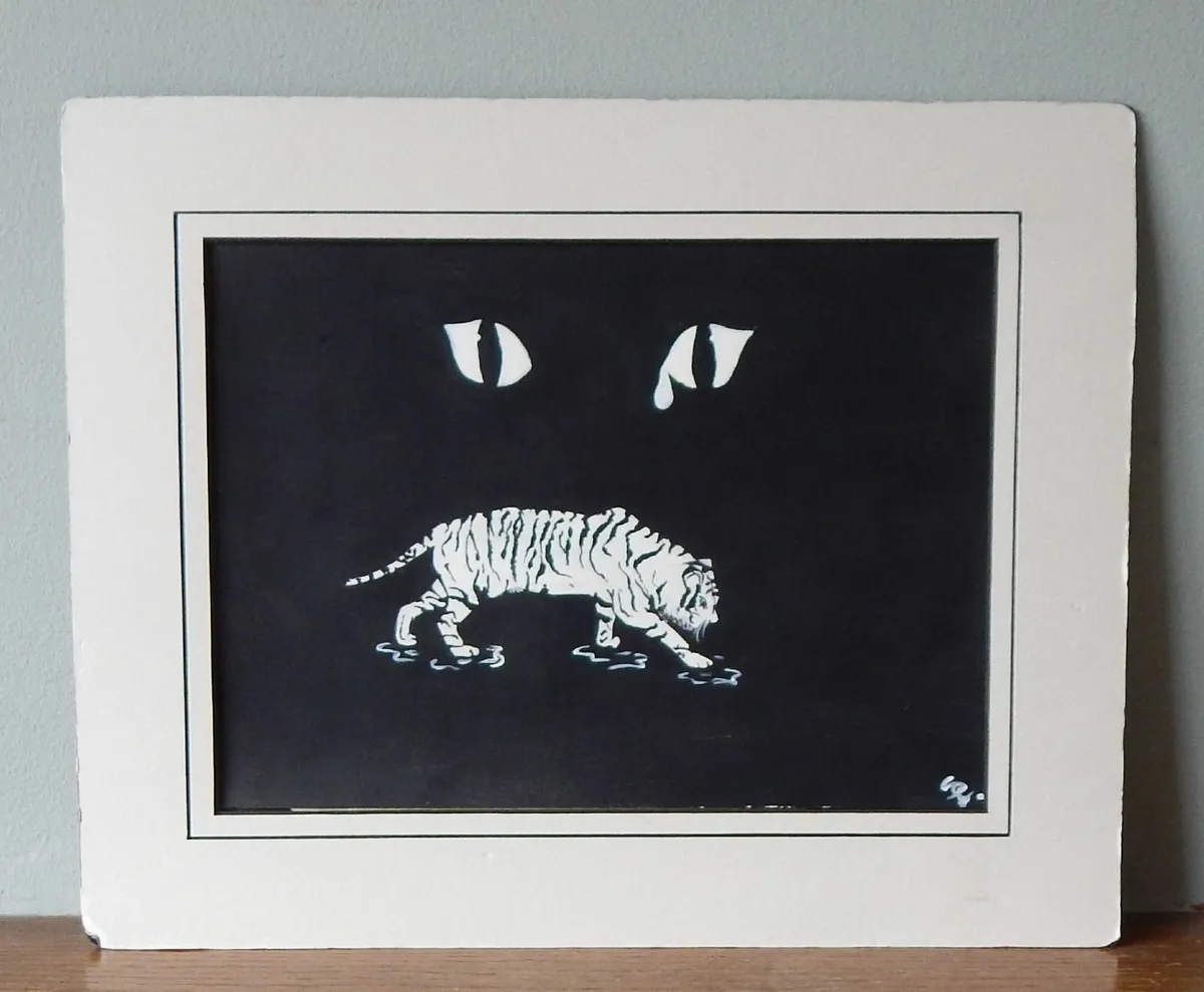 Signed Painting on Art Paper - Image 1