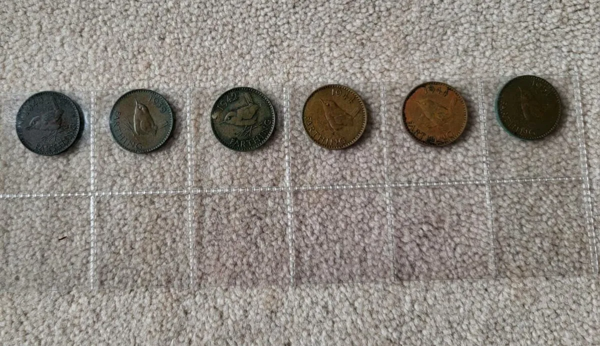 6 x penny Farthings - Image 1