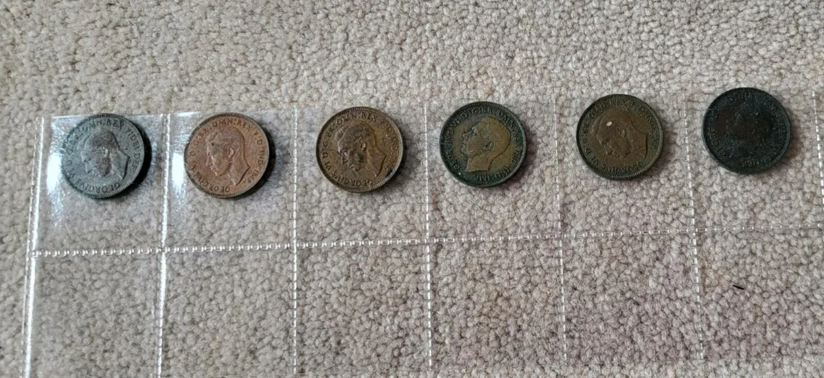 6 x penny Farthings - Image 2