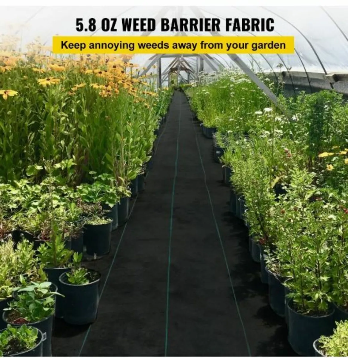 Weed Barrier, 5.8oz Landscape Fabric - Image 2