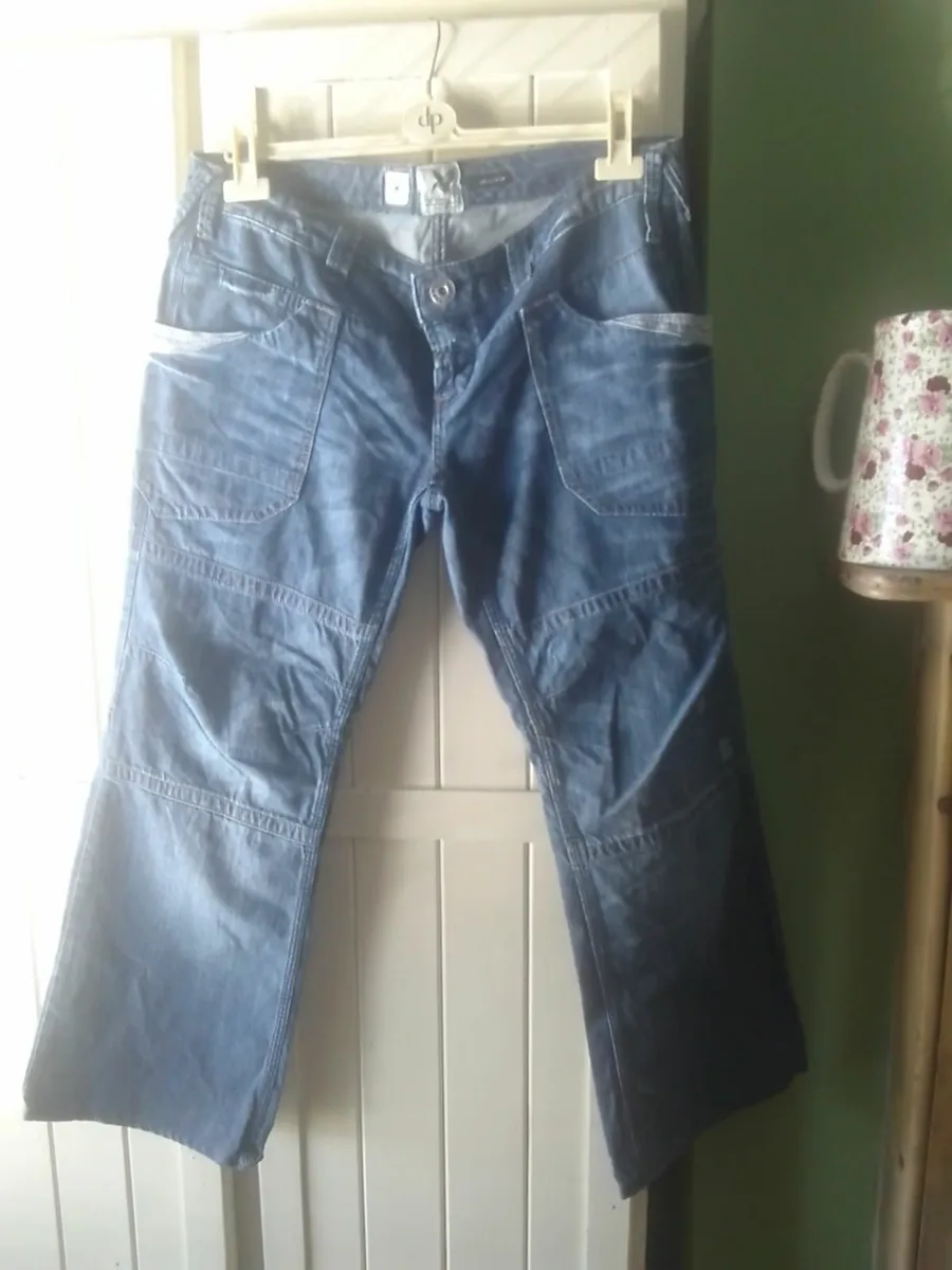 RIVER ISLAND WIDE LEG JEANS SIZE 14 NEW CONDITION - Image 1