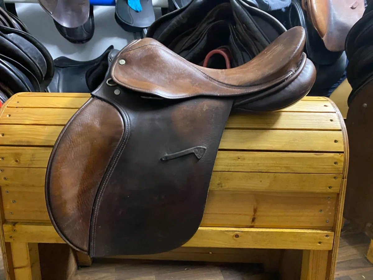 Falcon brown Leather saddle - Image 2