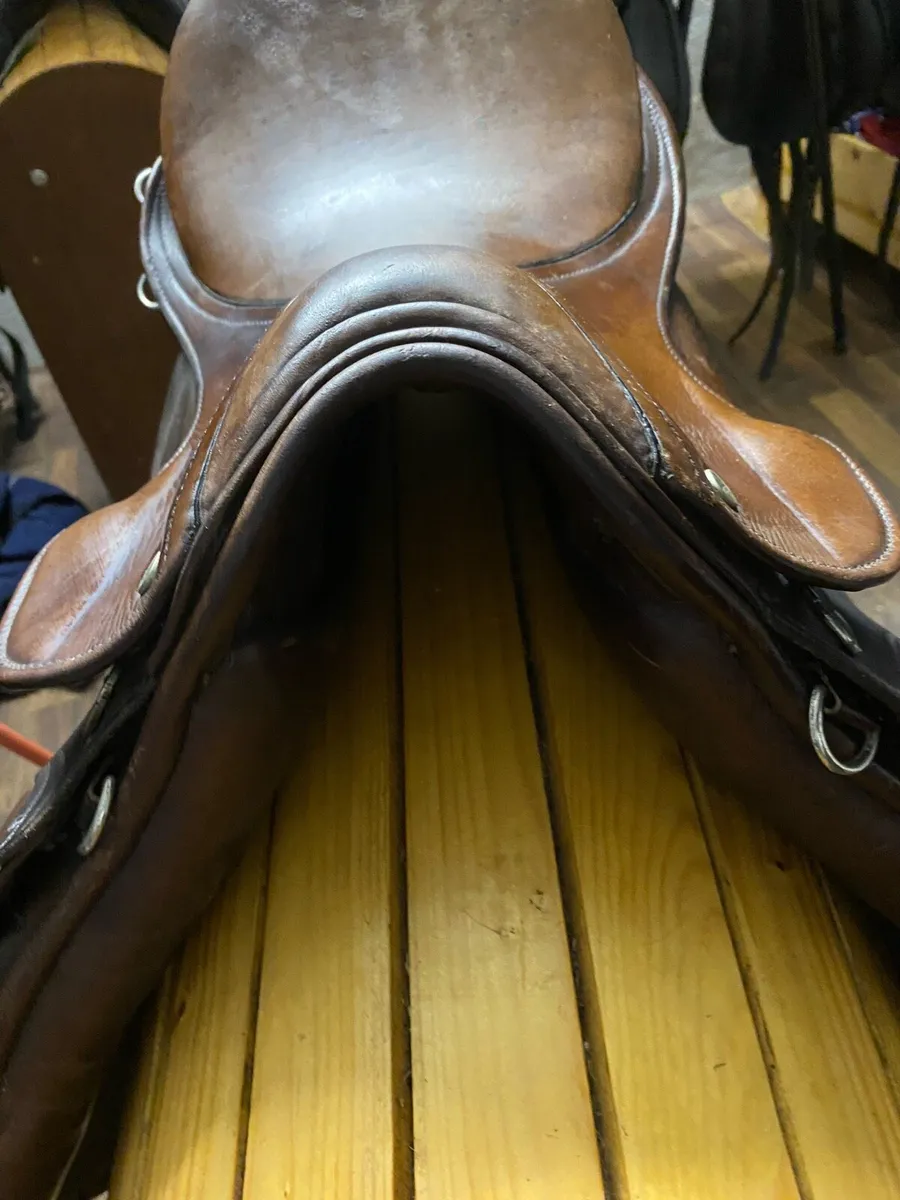 Falcon brown Leather saddle - Image 3