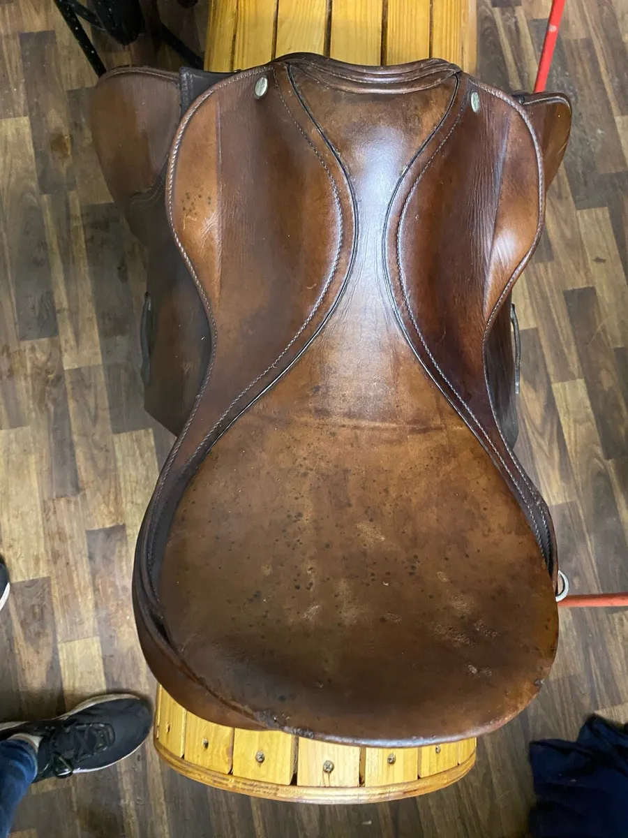 Falcon brown Leather saddle - Image 4