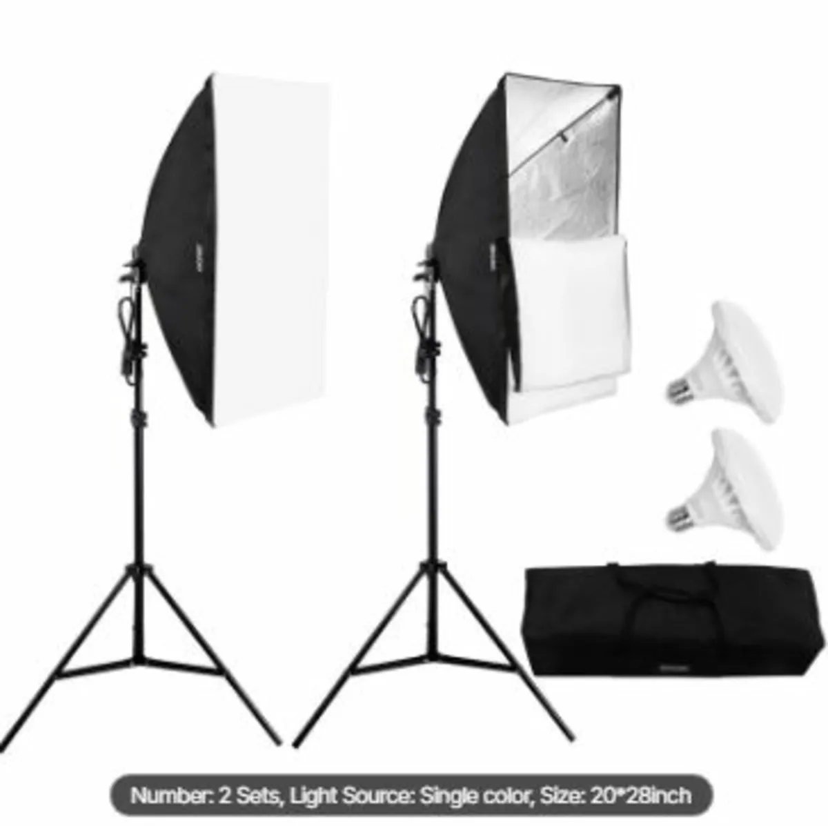 Softbox Lighting Kit 20 in x 28 in 30W 5500K LED - Image 1