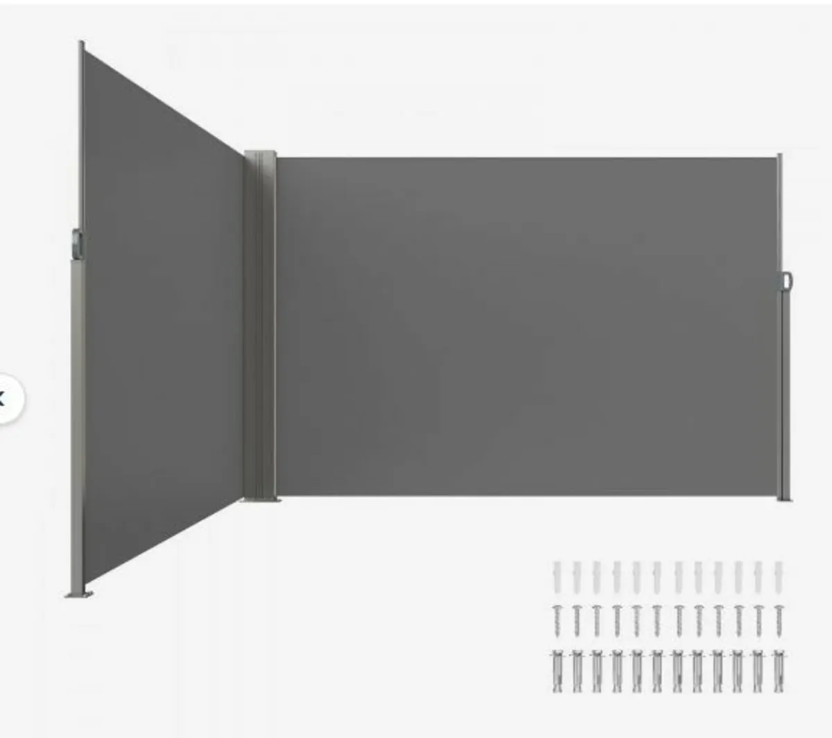 Retractable Side Awning, 79''x 236'' Outdoor - Image 1