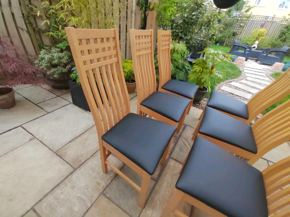 6 kitchen dining chairs - Image 2