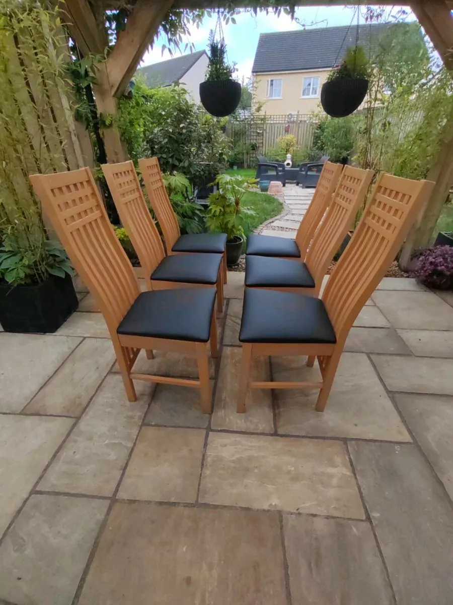 6 kitchen dining chairs - Image 3