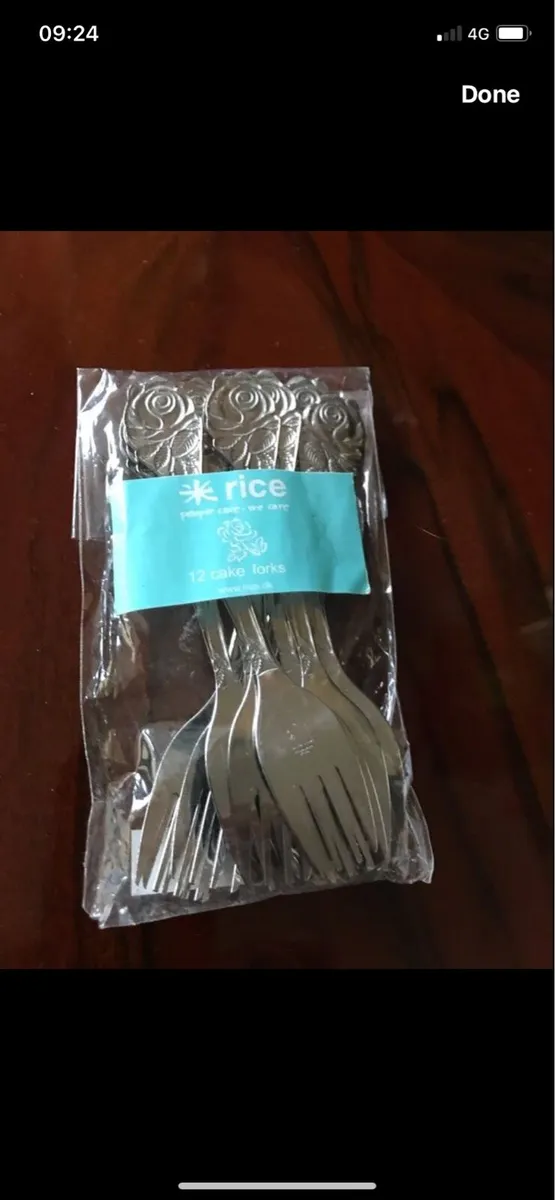 12 Cake Forks - Image 1