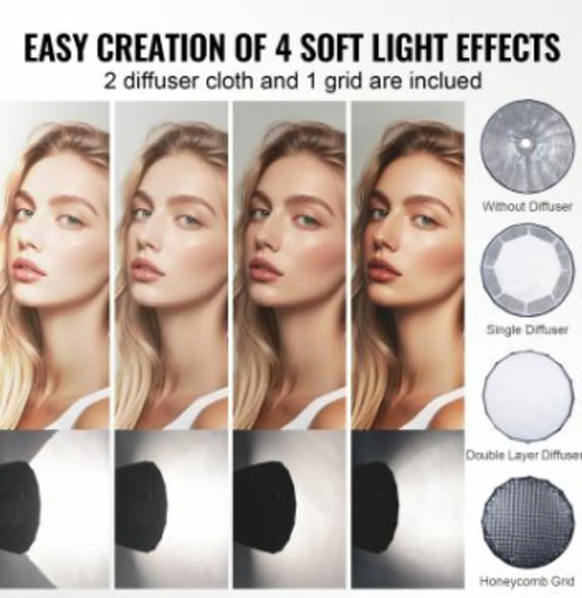 Parabolic Softbox 33 in Quick Release & Quick Fold - Image 3