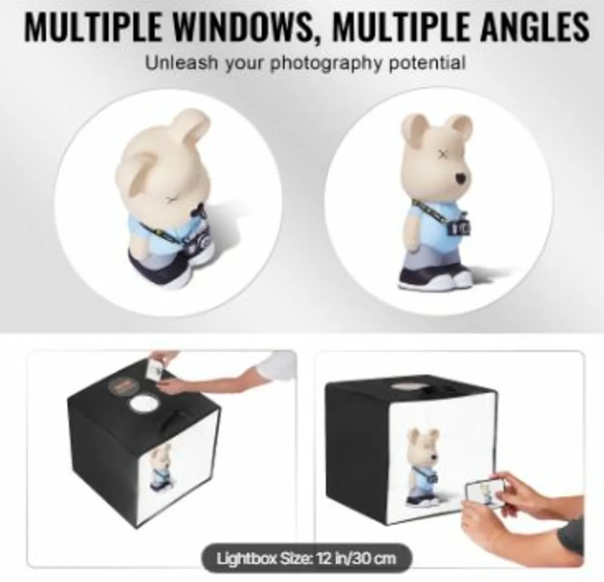 12" x 12" Photo Studio Light Box 3000- - Image 3