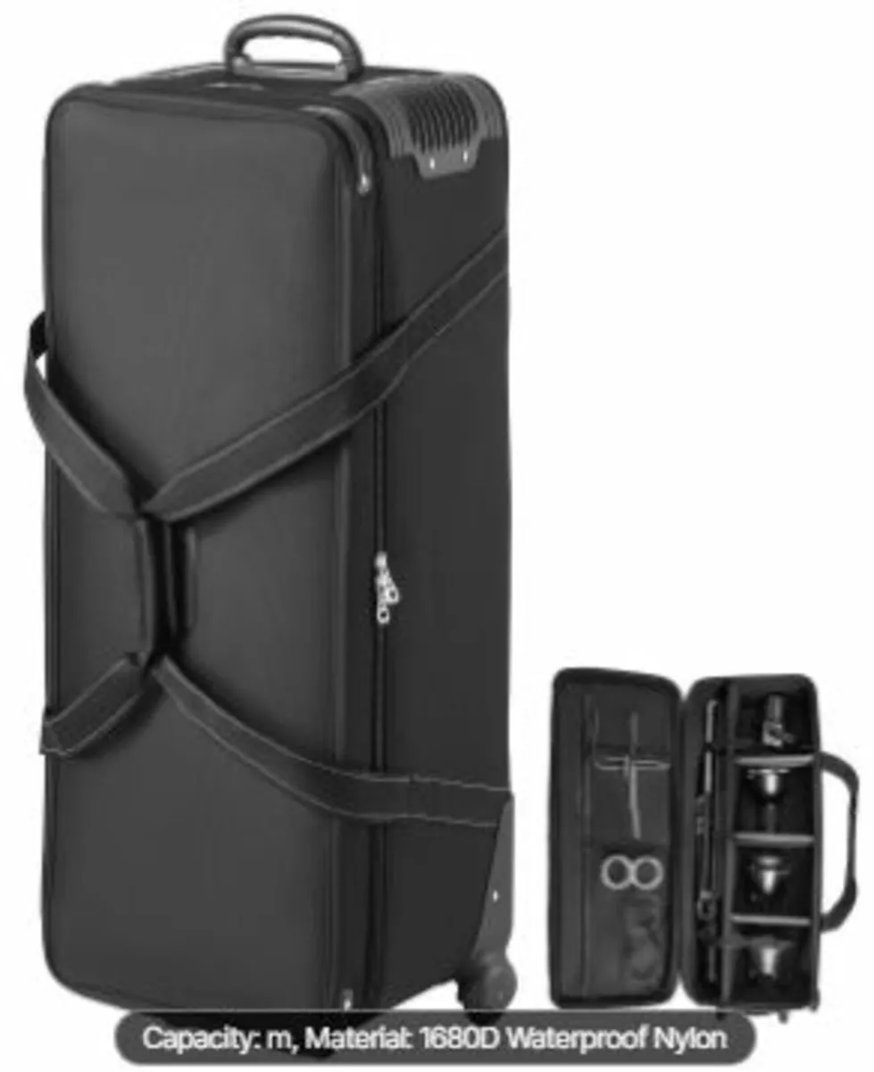 Studio Equipment Trolley Case 39.37 x 14.96 x 12.6 - Image 1
