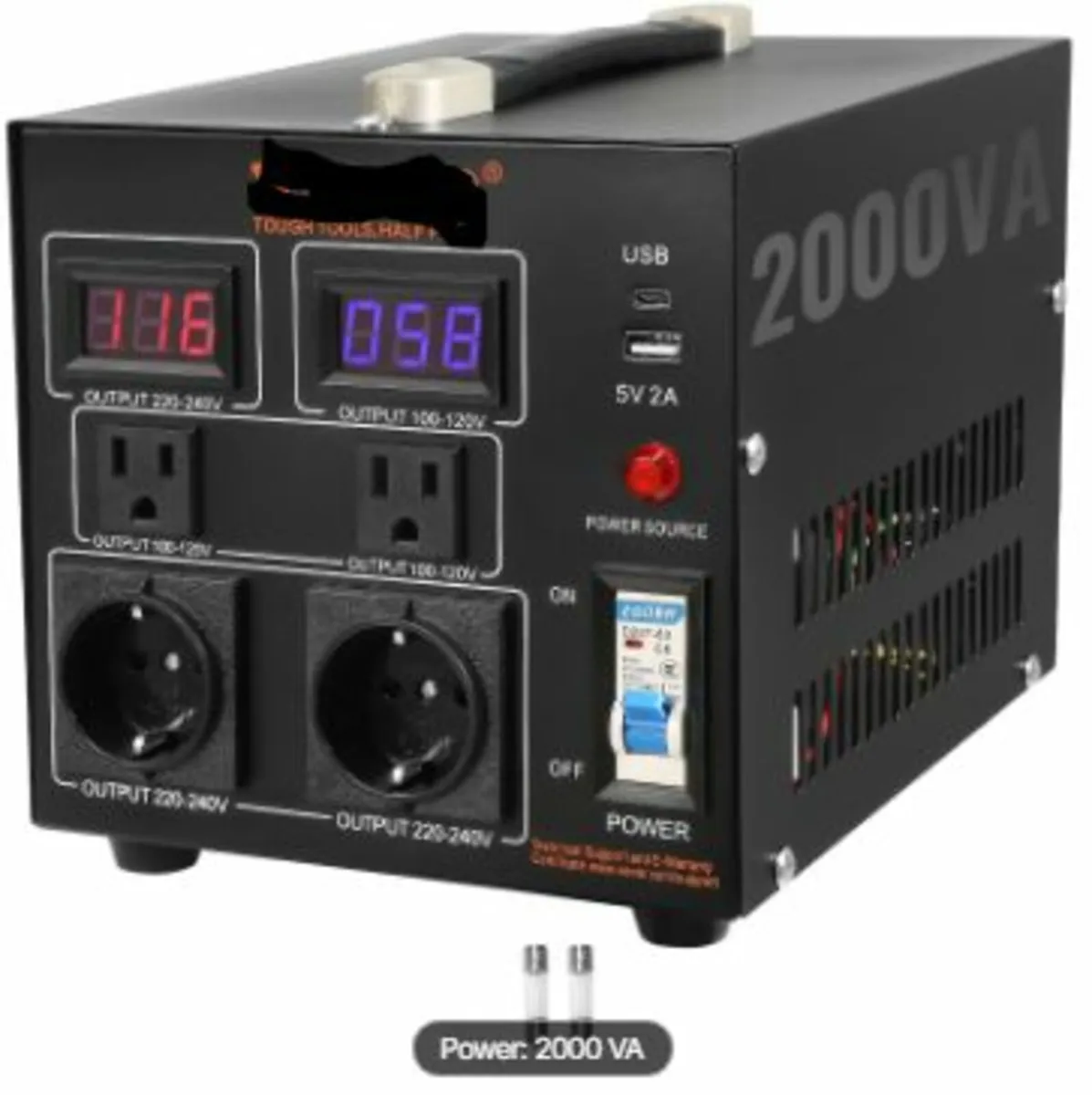 Voltage Converter Transformer, 2000VA, - Image 1