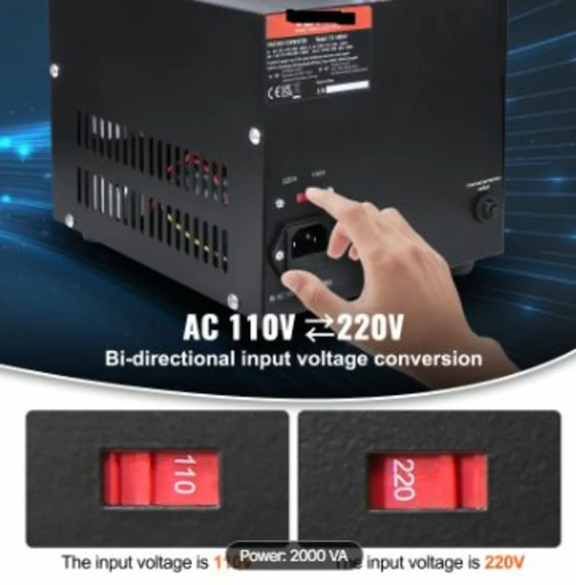 Voltage Converter Transformer, 2000VA, - Image 3