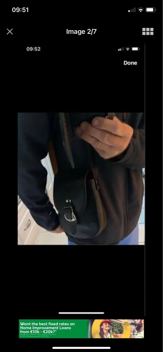 Vintage Leather Shoulder Bag - Image 2
