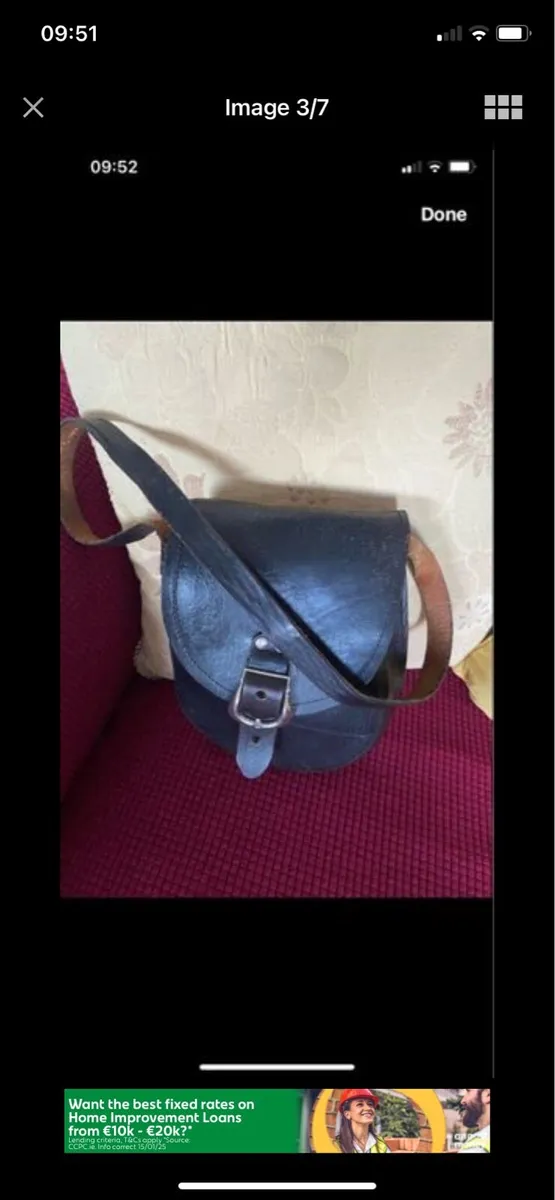 Vintage Leather Shoulder Bag - Image 3