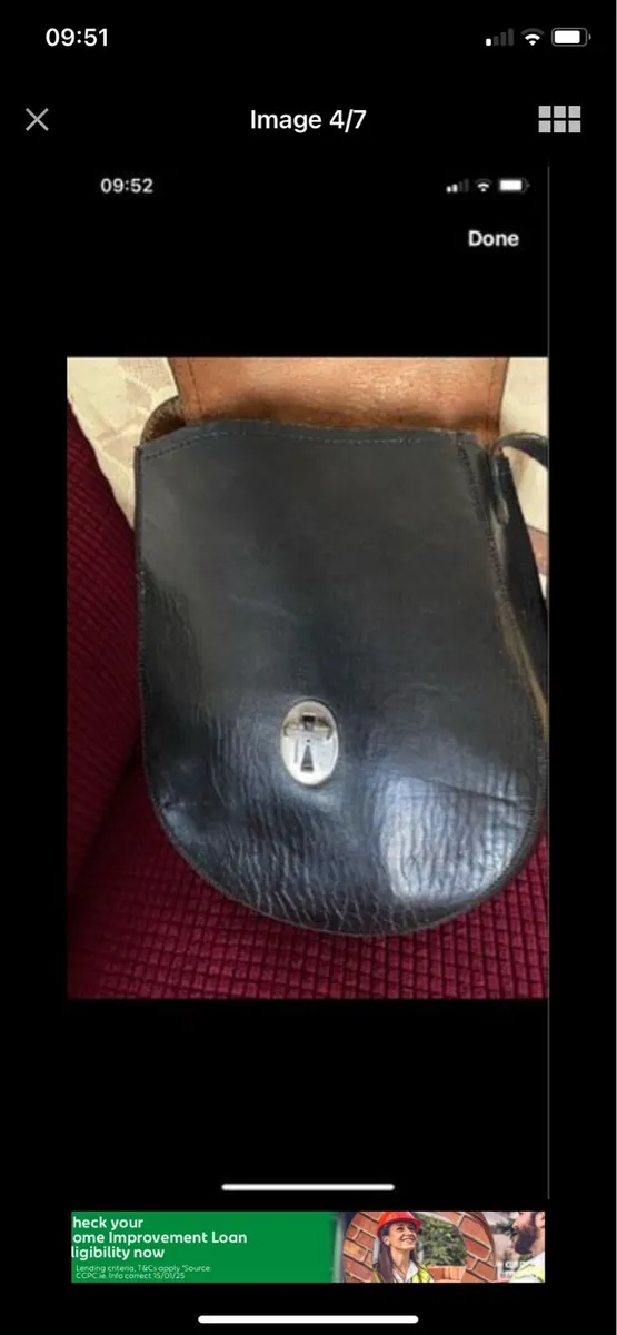 Vintage Leather Shoulder Bag - Image 4