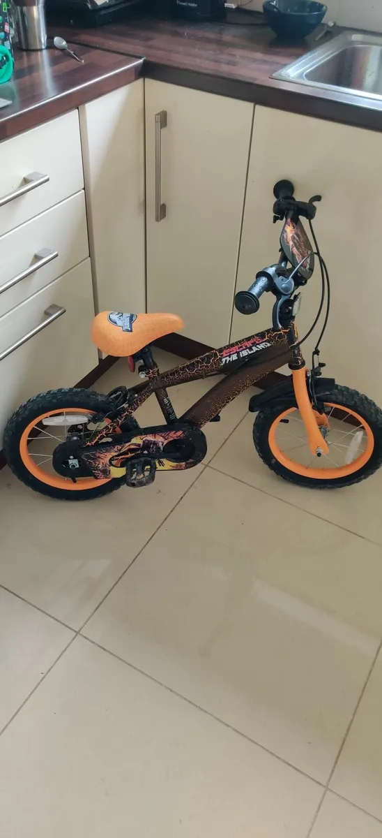 12 Inch Jurassic Park orange black child's bike - Image 2