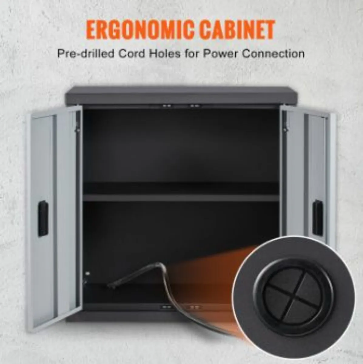 Foldable Wall Cabinet, Metal Garage - Image 3